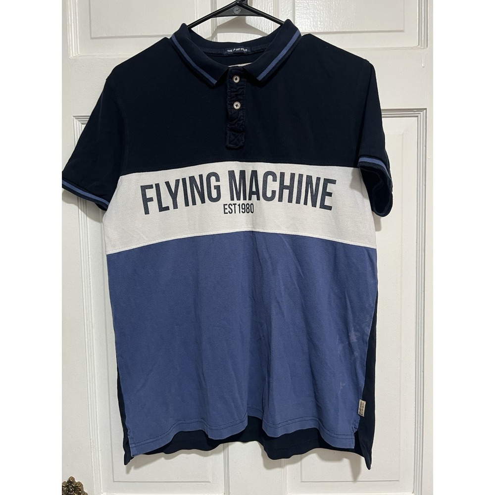 Mens Flying Machine Polo Shirt Size Medium